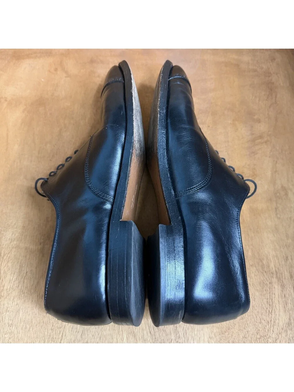 Allen Edmonds Fifth Avenue Cap Toe Oxford Dress Shoes Mens 11.5 B Black Leather